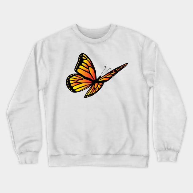 Monarch Butterfly Crewneck Sweatshirt by dodgerfl